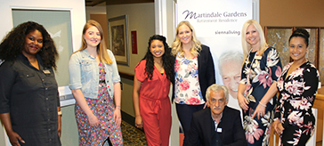 group photo of the team members from Martindale Gardens Retirement Residence