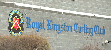 exterior view of Royale Kingston curling club thanks health care workers at Trillium Retirement and Care Community 