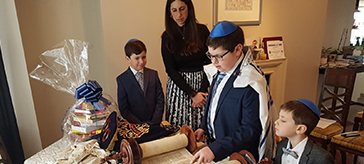 When Covid-19 concerns forced them to cancel all in-person celebrations, they moved the bar mitzvah to a livestream.