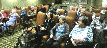 image of Martindale Gardens residents enjoying the event 