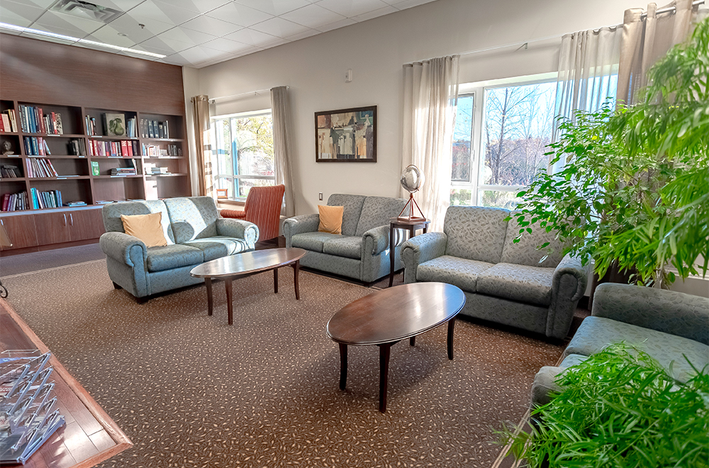 Library at Royale Place Retirement Residence in Kingston