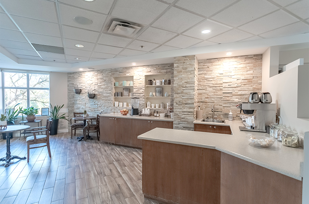 Kitchen area at Island View Retirement Residence in Arnprior