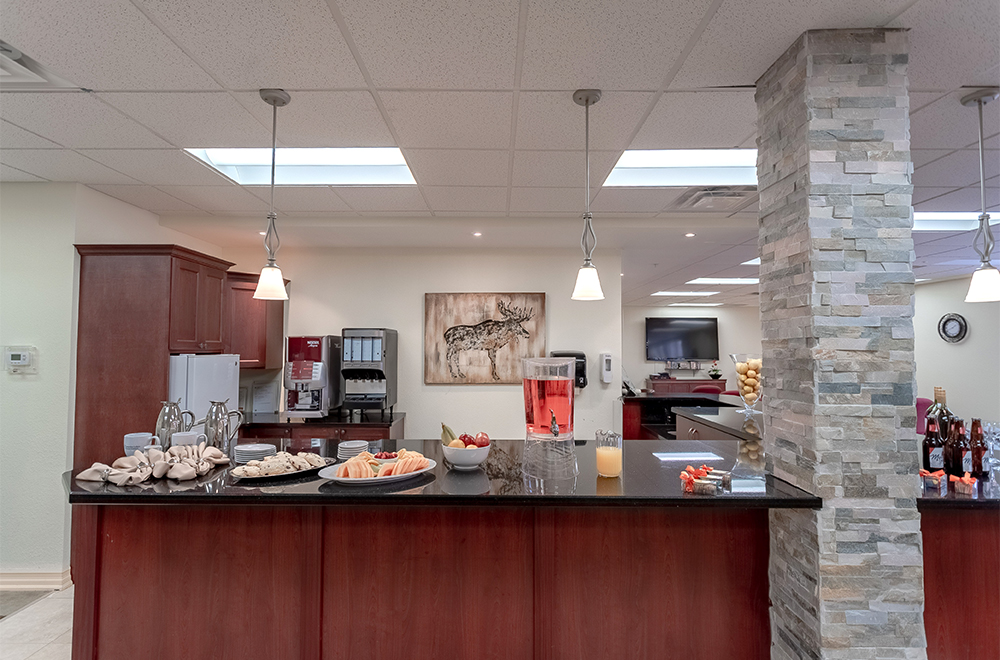Bar area at Kawartha Lakes Retirement Residence in Bobcaygeon