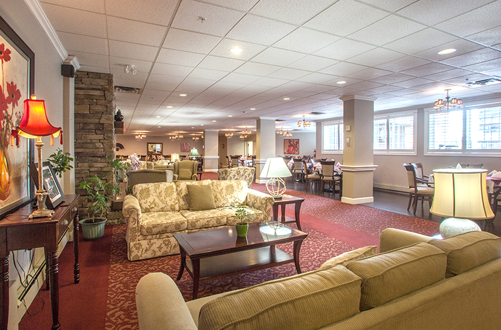 Lounge area at Orchard Valley Retirement Residence in Vernon