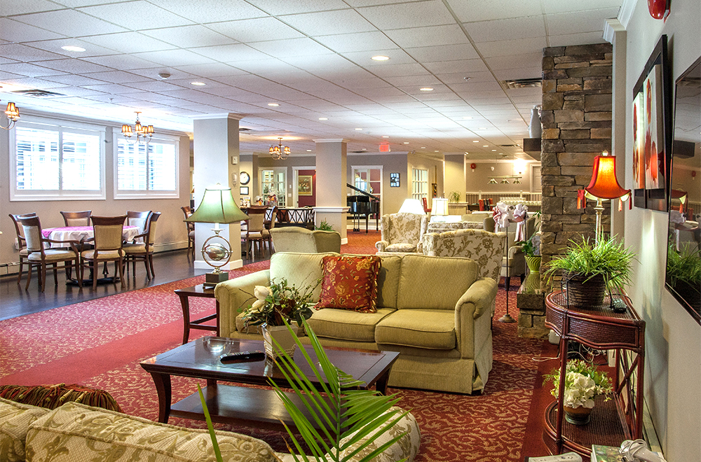 Relaxing area at Orchard Valley Retirement Residence in Vernon