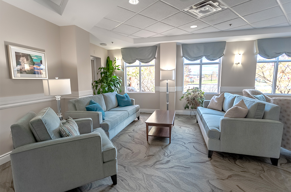 Relax area at Island View Retirement Residence in Arnprior
