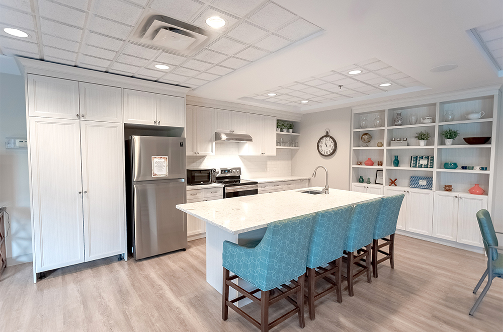 Mini-kitchen at Island View Retirement Residence in Arnprior