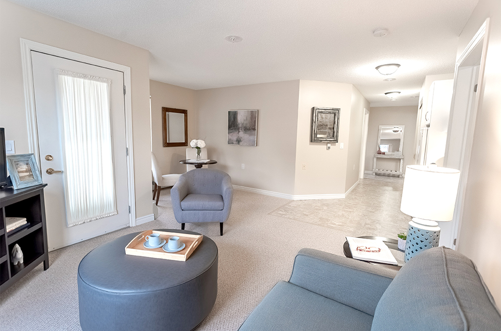 The corridor area in one of the suites at Masonville Manor Retirement Residence in London