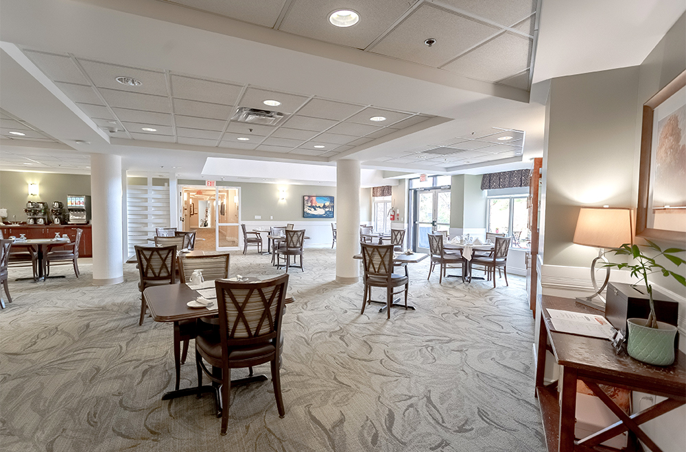 Dining area at Island View Retirement Residence in Arnprior