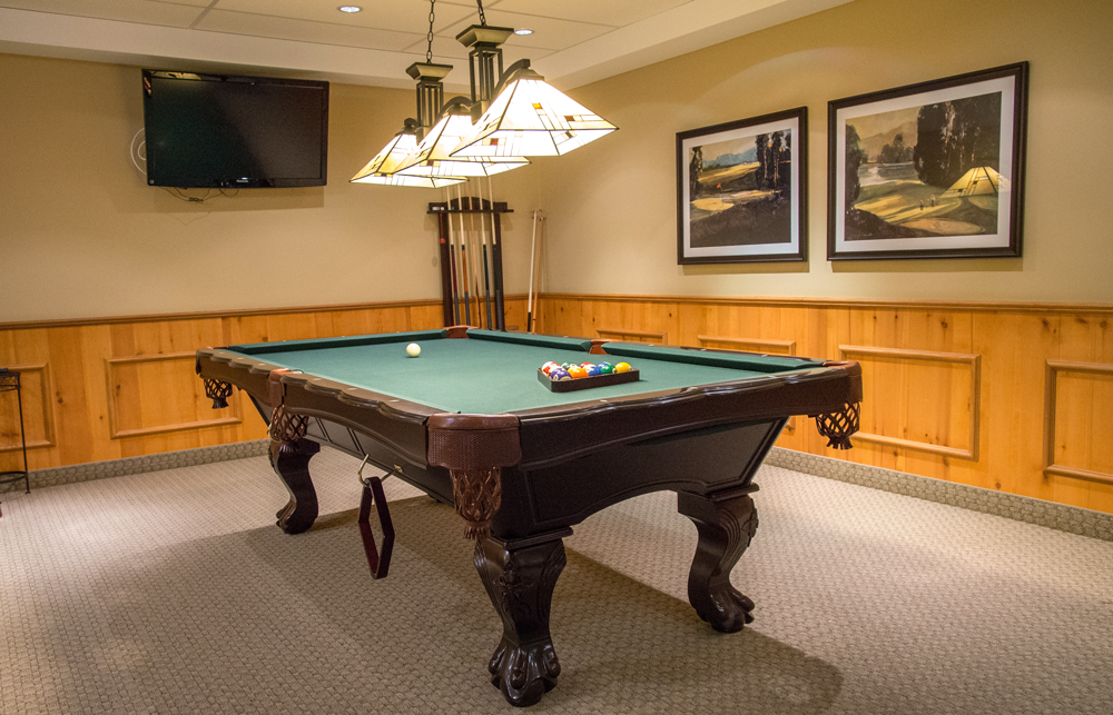 The entertainment room at Cedarvale Lodge Retirement and Care Community in Keswick