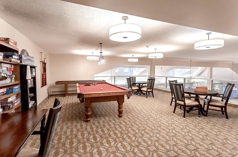 Entertainment area at Masonville Manor Retirement Residence in London