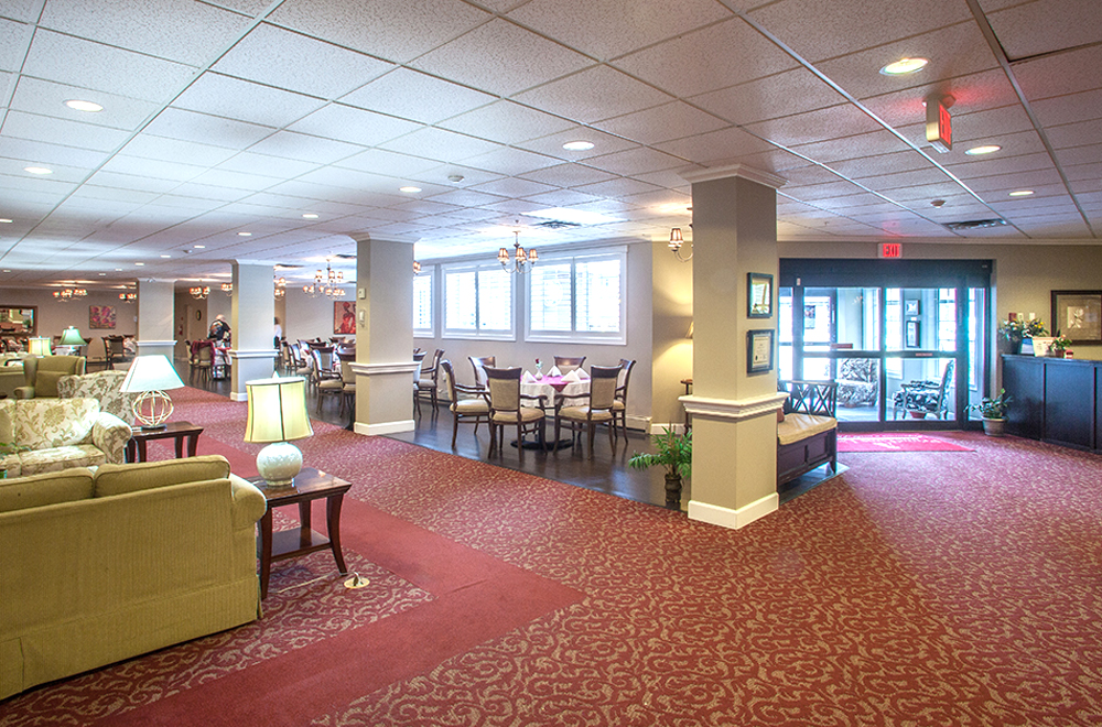 From entrance to the lounge area at Orchard Valley Retirement Residence in Vernon