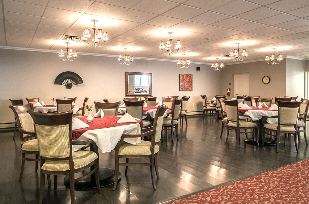 Dining area at Orchard Valley Retirement Residence in Vernon