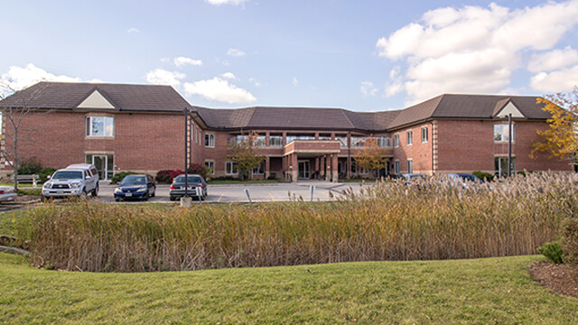 image of front entrance of Barnswallow Place Care Community in Elmira