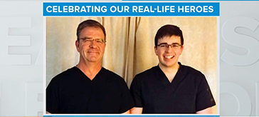 image of 2 male PSWs, father and son from Bradford Valley Care Community