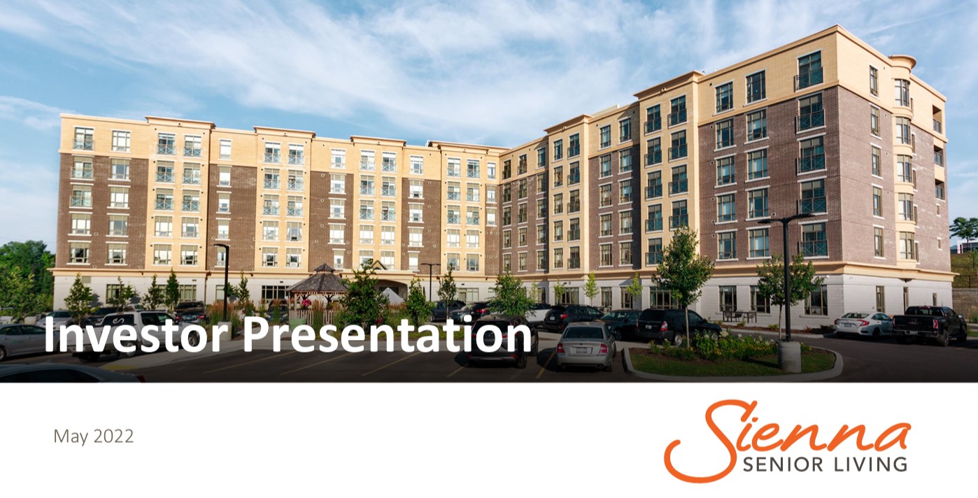 cover image of 2022 March Sienna Investor Presentation