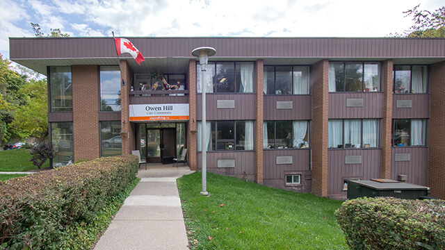 exterior shot of Owen Hill Care Community in Barrie