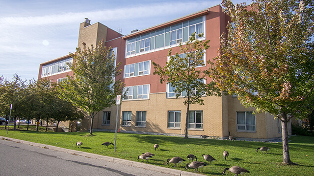 exterior shot of Weston Terrace Care Community in Toronto