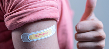 arm after getting the vaccine