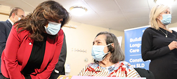 Mississauga-Streetsville MPP Nina Tangri and Mayor Bonnie Crombie were among those on hand for this week's announcement of 256 new or upgraded long-term care beds in Streetsville.(Photo: Nina Tangri) 