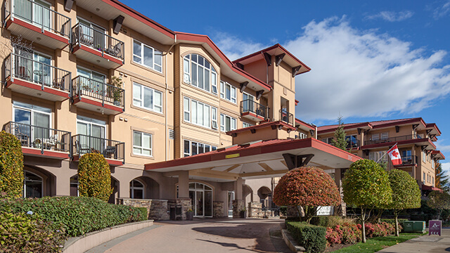 exterior shot of Astoria Retirement Residence in Port Coquitlam, BC