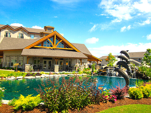 image of a beautiful garden in Waterford Kingston Retirement Residence