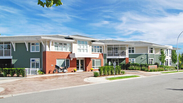 exterior shot of Brookside Lodge Care Community in Surrey