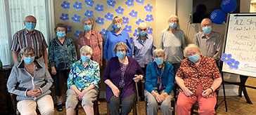 Group photo of Carolina Retirement Residence walking team
