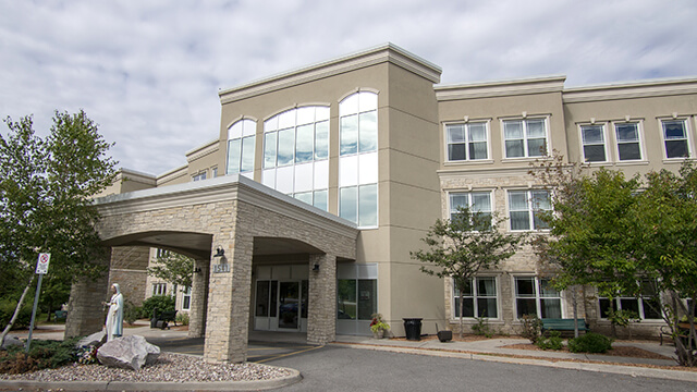 exterior shot of Madonna Care Community in Orleans