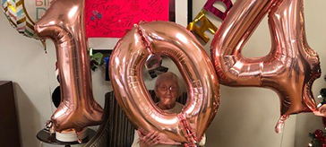 Vivian celebrates her 104th birthday at Bearbrook Retirement Residence.