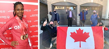 Canadian Special Olympics Athelete Monique Shah was honored with a Certificate of Recogniztion on behalf of the Town of Bradford and MP Scot Davidson