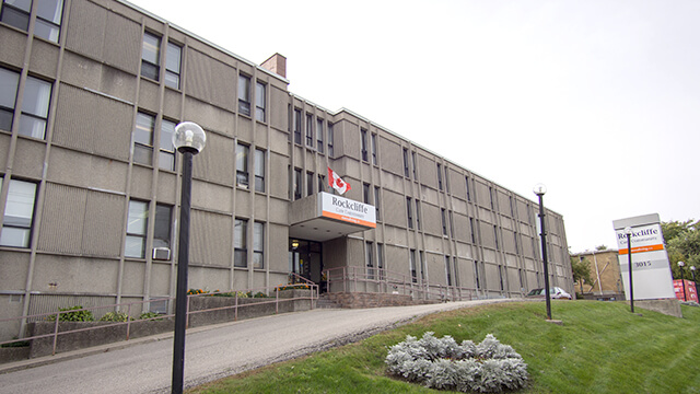 image of front entrance of Rockcliffe Care Community in Scarborough