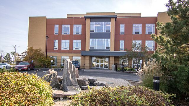 image of front entrance of Norfinch Care Community in North York